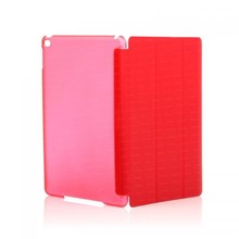 Dark iPad Air 2 Smart Cover ve Deri Kılıf (Kırmızı) - 1