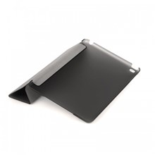 Dark iPad Mini4 Ön ve Arka Akıllı Deri Kılıf ve Stant (Siyah) - 1