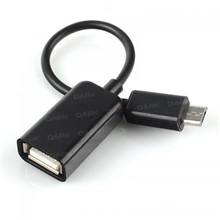 Dark Micro USB 2.0 Tablet ve Akıllı Telefon İçin USB Giriş Dönüştürücü OTG Kablo - 1