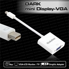 Dark Mini Display Port - VGA Aktif Dönüştürücü - 1