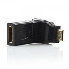 Dark Mini HDMI 270° Derece Dönüştürücü Dirsek (mini HDMI Erkek - HDMI Dişi) - 1