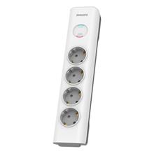 PHILIPS SPN7040WA/62, 4 Soket, Akım Korumalı Priz, 600 Joules, 2Mt Örgülü Kablo, (Beyaz)
