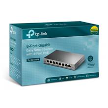 TP-LINK TL-SG108PE, 8 Port, GigaBit, 4 Port PoE 64W, Easy Smart, Yönetilebilir, Metal Kasa, Masaüstü Switch