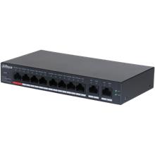 DAHUA CS4010-8ET-110, 8 Port, Megabit, PoE 110W, 2 Port Uplink, Cloud Yönetilebilir, Switch