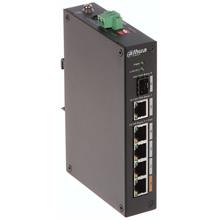 DAHUA PFS3106-4ET-60-V2, 4 Port, Megabit, PoE 60W, 1 Port Gigabit Uplink, 1 Port Gigabit SFP, Yönetilemez, Masaüstü Switch