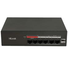 HILOOK NS-0106MP-35(B), 4 Port, Megabit, PoE 35W, 2 Port Megabit Uplink, Yönetilemez, Masaüstü Switch