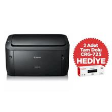 CANON i-SENSYS LBP6030B, Lazer Yazıcı (Siyah), Orjinal +2adet CRG725 Toner Hediyeli (Dakikada 18 Sayfa) ORİJİNAL TONERLİ