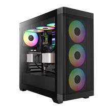 GAMDIAS ATHENA M3, 750W, 80+ Bronze, Tempered Glass, Type-C, Mesh Ön Panel, ARGB, ATX, GAMING KASA