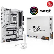 ASUS B850 MAX GAMING WIFI W, 4xDDR5, 3x M2, HDMI, DP, Type-C, Wi-Fi 6E, Bluetooth v5.3, AM5 Soket GAMING BEYAZ Anakart