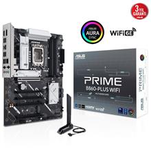 ASUS PRIME B860-PLUS WIFI, 4xDDR5, 2x M.2, HDMI, DP, Wi-Fi 6E, Bluetooth v5.3, Intel Core Ultra CPU(Seri 2), LGA1851 Soket, Gaming Anakart