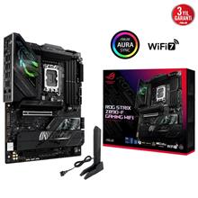 ASUS ROG STRIX Z890-F GAMING WIFI, 8600MHz, 4xDDR5, 5x M.2, HDMI, DP, 2xThunderbolt, 4xType-C, Wi-Fi 7, Bluetooth 5.4, Intel Core Ultra CPU(Seri 2), LGA1851 Soket, Gaming Anakart