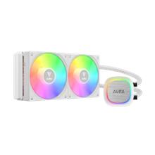 GAMDIAS AURA GL240 V2 WH, White Edition, 240mm,  RGB, 2 Fanlı,CPU Sıvı Soğutma