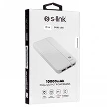 S-LINK IP-G10N, Beyaz, 10.000mAh, 2xUSB, 1xMicro USB, 1xType-C, 4 LED Göstergeli, PowerBank