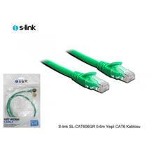 S-LINK SL-CAT606GR CAT6 Patch 60CM Kablo (Yeşil)