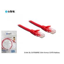 S-LINK SL-CAT606RE CAT6 Patch 60CM Kablo (Kırmızı)