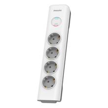 PHILIPS SPN7040WA/62, 4 Soket, Akım Korumalı Priz, 600 Joules, 2Mt Örgülü Kablo, (Beyaz)
