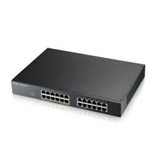 ZyXEL GS1915-24EP, 24 Port, GigaBit, 12 Port PoE, Yönetilebilir, Sessiz, Masaüstü Switch