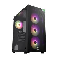Vento Vg3400S Mid Tower, 650W 80+ Siyah, Temperli Cam, Rgb, Atx Gamıng Kasa