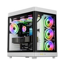 Gamdıas Neso P1, 850W, 80+Bronze, Tempered Glass, Type-C, Atx, White Edition, Akvaryum Tipi, Gamıng Kasa