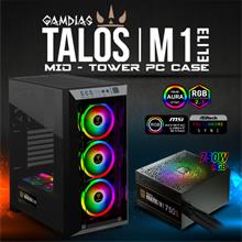 Gamdıas Talos M1 Elite, 750W, 80+ Bronze, Tempered Glass, Argb, Atx Gamıng Kasa