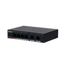 DAHUA PFS3006-4GT-60-V2, 4 Port, Gigabit, PoE 60W, 2 Port Uplink, Yönetilemez, Masaüstü Switch