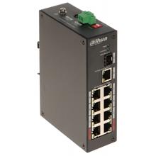 DAHUA PFS3110-8ET-96-V2, 8 Port, Megabit, PoE 96W, 1 Port Gigabit Uplink, 1 Port Gigabit SFP, Yönetilemez, Masaüstü Switch