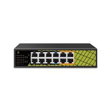 GENATA GNT-ES12UD-P, 8 Port, Megabit,  PoE 60W, 4 Port Uplink Gigabit, Yönetilemez, Masaüstü Switch