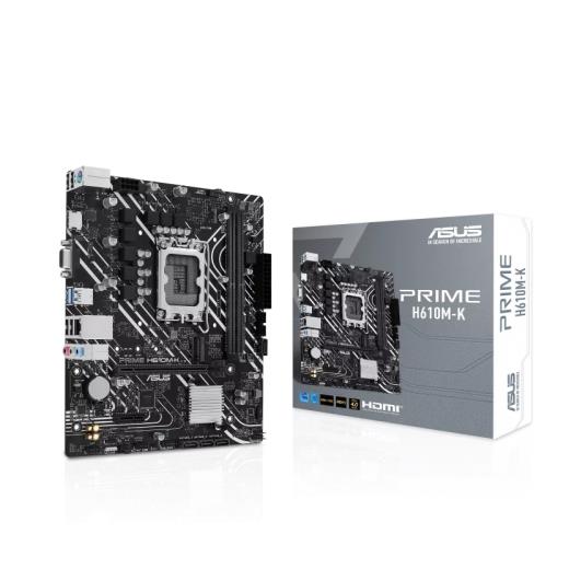 ASUS PRIME H610M-K, 2xDDR5, M.2, D-SUB, HDMI, 12-13.14.Nesil, LGA1700 Soket, Anakart
