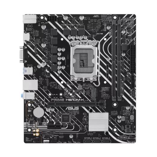 ASUS PRIME H610M-K, 2xDDR5, M.2, D-SUB, HDMI, 12-13.14.Nesil, LGA1700 Soket, Anakart