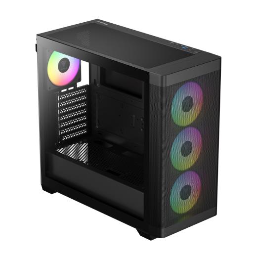 GAMDIAS ATHENA M3, 850W, 80+ Bronze, Tempered Glass, Type-C, Mesh Ön Panel, ARGB, ATX, GAMING KASA