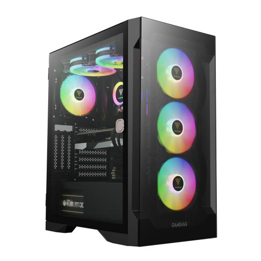 GAMDIAS TALOS E2 Elite, 850W, 80+ Bronze, Tempered Glass, ARGB, ATX GAMING KASA