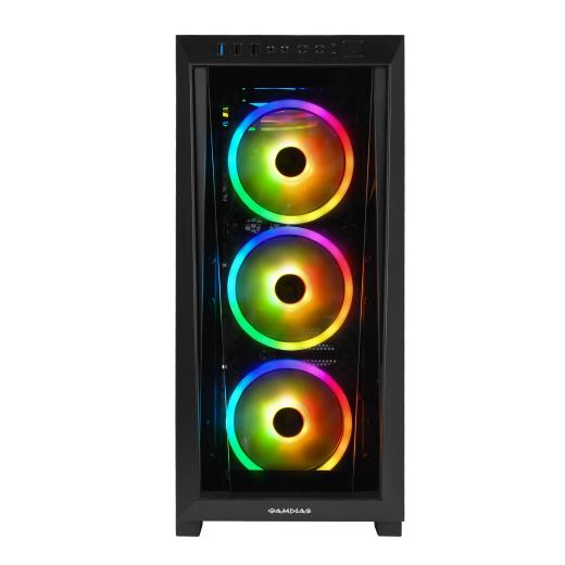 GAMDIAS TALOS M1 Elite, FSP 1600W, Tempered Glass, ARGB, ATX, Professional GAMING KASA