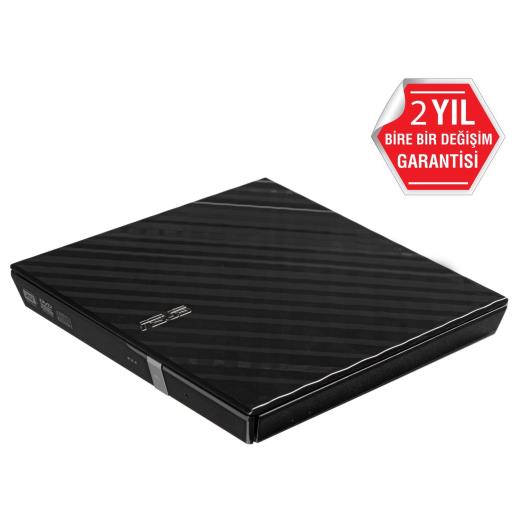 ASUS SDRW-08D2S-U Lite, Usb 2.0, External, Siyah, Slim, Optik Okuyucu/Yazıcı