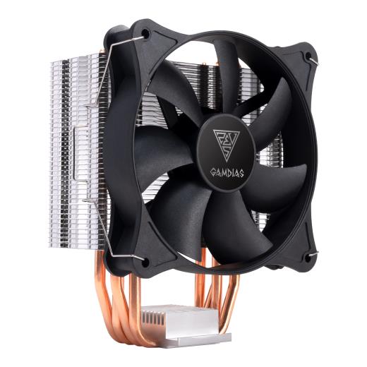 GAMDIAS BOREAS E1-410 MONO, 120mm, CPU  Kule Tipi Hava Soğutma, Doğrudan Temas Teknolojisine Sahip 4 adet Gelişmiş Bakır Isı Borusu (AMD AM4 ve INTEL Tüm işlemciler ile uyumlu)