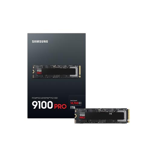 SAMSUNG MZ-VAP1T0BW, 9100 PRO, 1TB, 14700/13300, Gen5, NVMe PCIe M.2 2280, SSD (Türkiye Distribütörü Garantili)