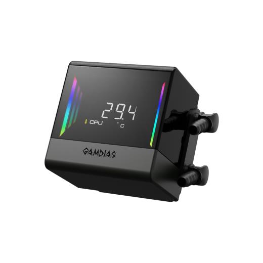 GAMDIAS CHIONE E4-360, 360mm, ARGB, 3 Fanlı, Dijital Ekran, CPU Sıvı Soğutma