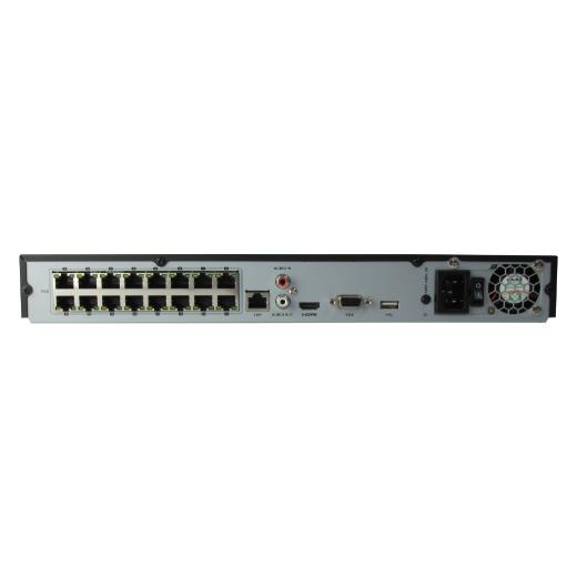 HIKVISION DS-7616NI-Q2/16P, 16Kanal PoE, 8Mpix, H265+, 2 HDD Desteği, 2160P Kayıt, 160Mbps Bant Genişliği, Metal Kasa, NVR