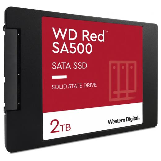 WD Red SA500, WDS200T2R0A, 2TB, 560/530, SERVER ve NAS için Enterprise, 2,5" SATA, SSD