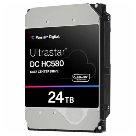 WD ULTRASTAR, WUH722424ALE6L4, 3.5", 24TB, 512Mb, 7200 Rpm, 7/24 Enterprise, DATA CENTER-GÜVENLİK-NAS-SERVER, HDD (DC HC580) (0F62796) (Türkiye Distribütörü Garantili)
