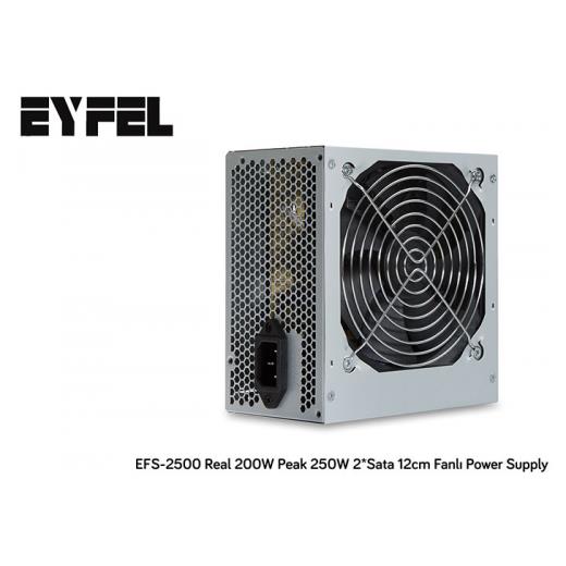 EYFEL EFS-2500, 250W Peak, 12cm Fan, ATX, Power Supply (PSU)