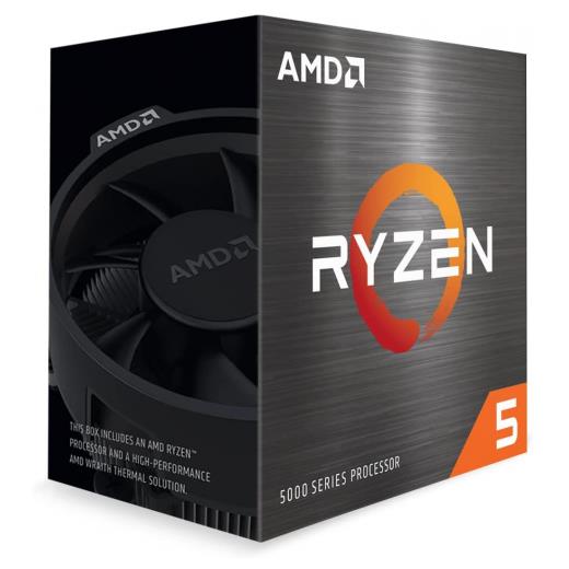 AMD RYZEN 5 5600 6 Core, 3,50-4.40GHz,  35Mb Cache, 65W, Wraith Stealth FAN, AM4 Soket, BOX (Kutulu) (Dahili Grafik YOK, Fan VAR)