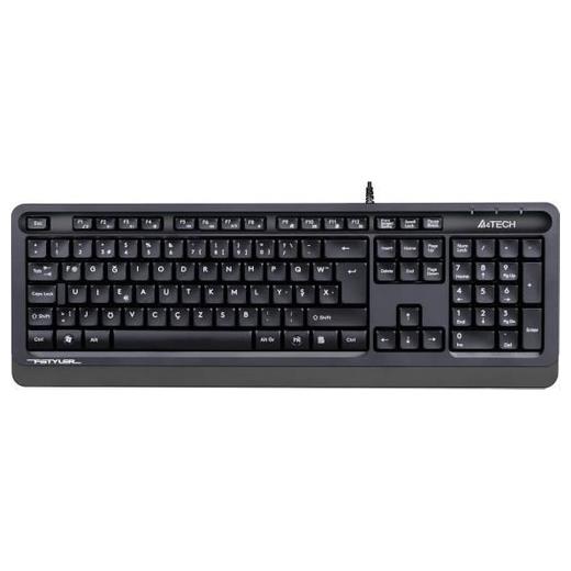 A4 TECH FK10, Gri, FSTYLER, USB Kablolu,  Türkçe F, Multimedya KLAVYE