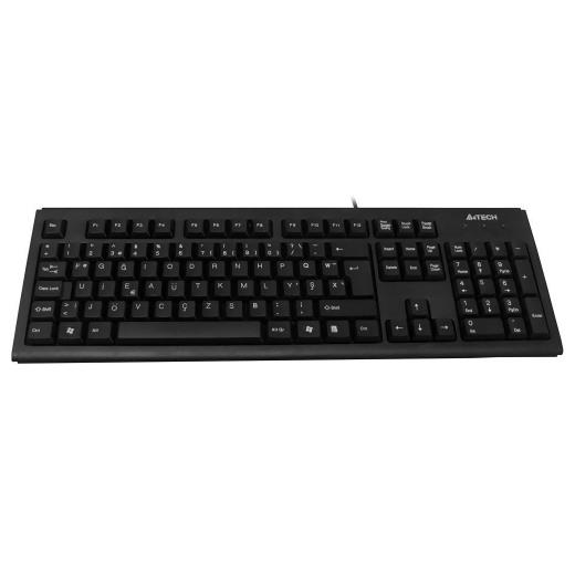 A4 TECH KM-720, Siyah, USB Kablolu, Türkçe F, Multimedya KLAVYE