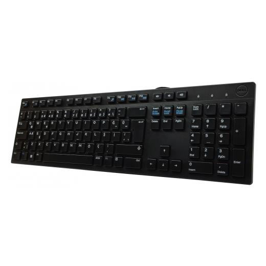 DELL KB216-BK-TUR, Siyah, USB Kablolu, Türkçe Q, Multimedya KLAVYE