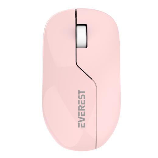 EVEREST SMW-973, Pembe, USB Nano 2,4G Kablosuz, 1200dpi, Optik, 4 Tuşlu, Mouse