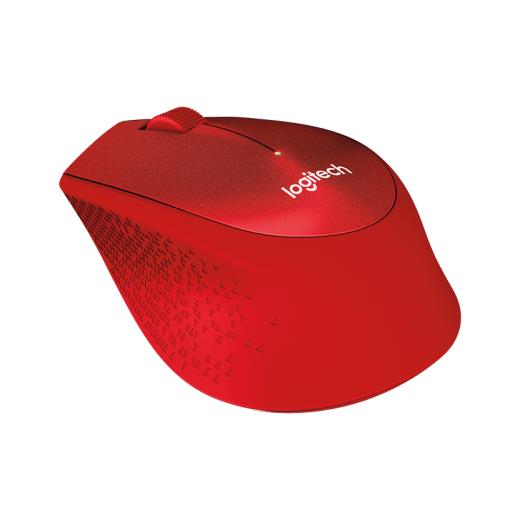 LOGITECH 910-004911, M330 Kırmızı, USB Nano 2,4G Kablosuz, 1000dpi, Optik, 3 Tuşlu, 24ay Pil Ömrü, Sessiz Mouse
