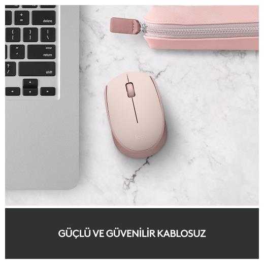 LOGITECH 910-006865, M171 Rose, USB Nano 2,4G Kablosuz, 1000dpi, Optik, 3 Tuşlu, 12ay Pil Ömrü, Mouse