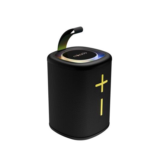 MIKADO MD-26BT, 6W, Taşınabilir, USB/AUX/BT/TF, RGB Işıklı, 1200mAh, IPX66 Su Geçirmez, Bluetooth Speaker (Siyah)