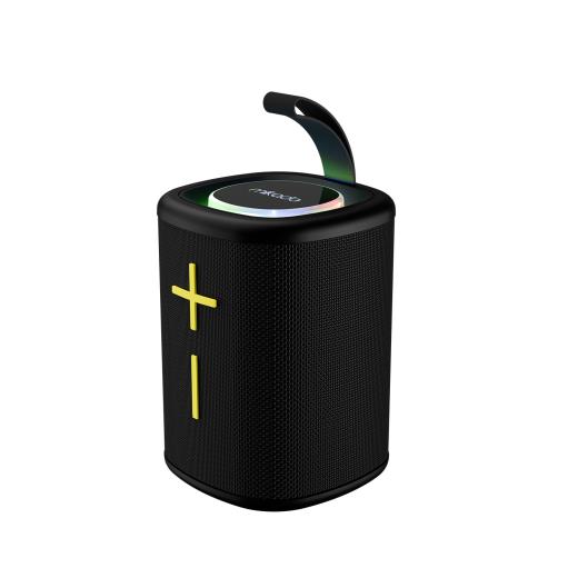 MIKADO MD-26BT, 6W, Taşınabilir, USB/AUX/BT/TF, RGB Işıklı, 1200mAh, IPX66 Su Geçirmez, Bluetooth Speaker (Siyah)