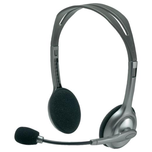 LOGITECH H110, 981-000271, 3,5mm Jac, Çağrı Merkezi, Ofis, Toplantı, Konuşmacı Tipi, Microfonlu Kulaklık